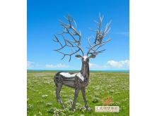 不銹鋼鹿雕塑