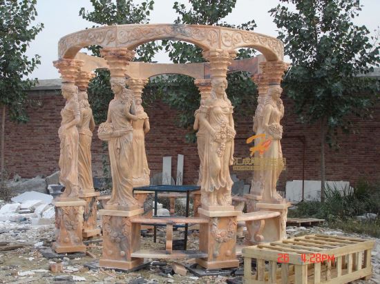 石雕涼亭